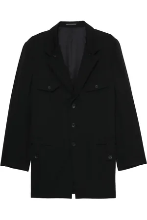 YOHJI YAMAMOTO Blazer en laine à simple boutonnage