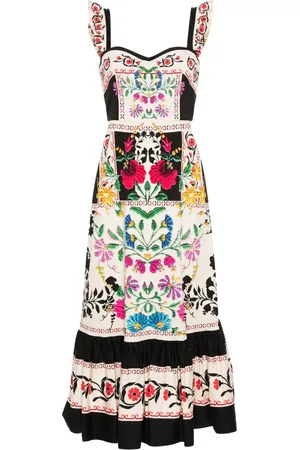 La DoubleJ Robe longue Gingerbread à fleurs