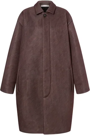 Serafini Manteau chiné à coupe longue