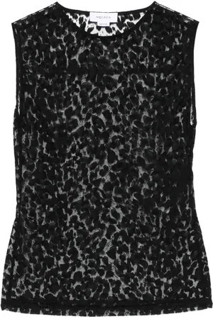 Alexander McQueen Haut à motif léopard
