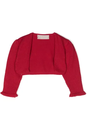 LA STUPENDERIA Cardigan crop à design nervuré