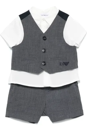 Emporio Armani Ensemble short-haut mini à carreaux
