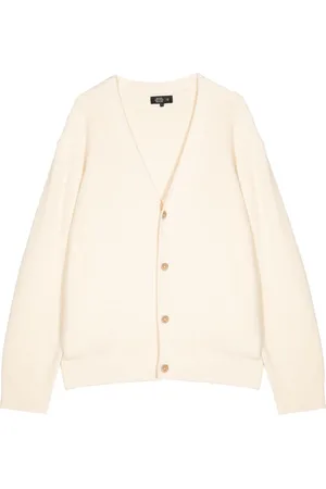 MAN ON THE BOON. Cardigan en maille gaufrée