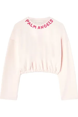 Palm Angels Haut crop à logo imprimé