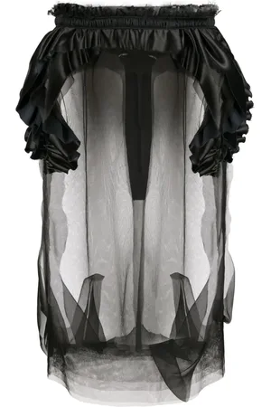 Maison Margiela Jupe mi-longue Décortiqué en tulle