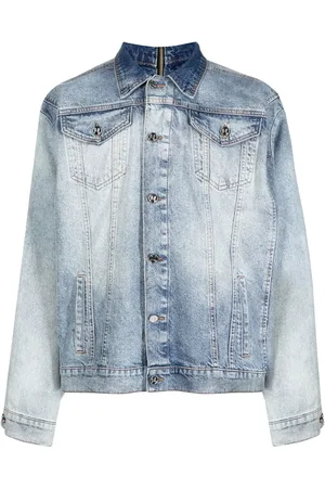 Natasha Zinko Veste en jean zippée à patch logo