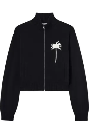 Palm Angels Haut en maille à imprimé palmier