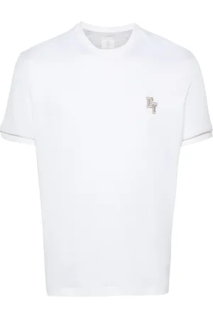 ELEVENTY T-shirt en coton à logo brodé