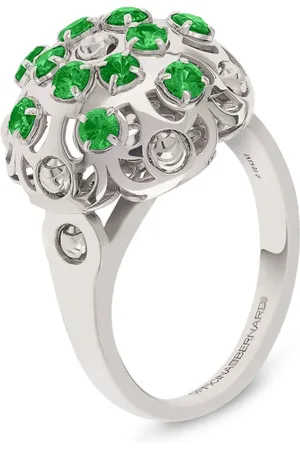 Officina Bernardi Bague Damasco en or blanc 18ct