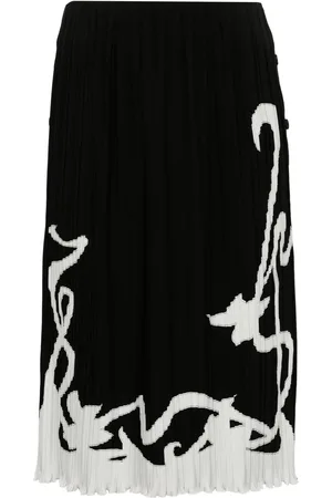 Lanvin Jupe bicolore à design plissé