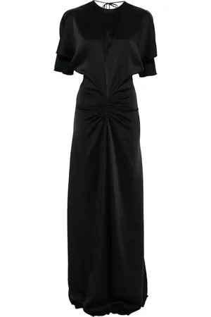 Victoria Beckham Robe mi-longue à taille froncée