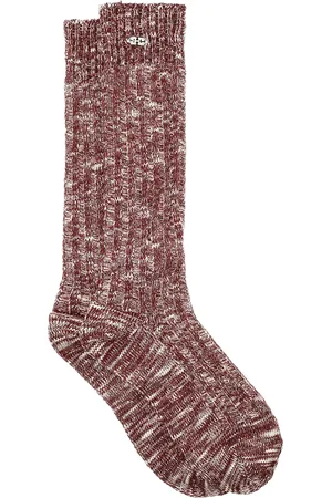 Ganni Chaussettes en maille nervurée