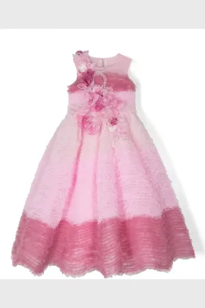Marchesa Notte Robe évasée à volants superposés