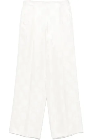 Fendi Pantalon à fleurs en jacquard
