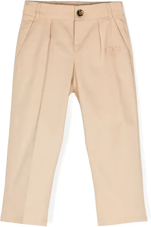 Fendi Pantalon fuselé à logo brodé