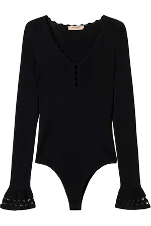 Twin-Set Body en maille à motif géométrique