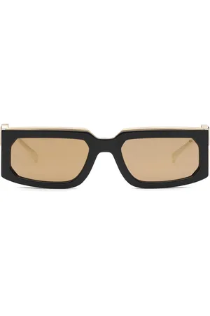 Philipp Plein Lunettes de soleil Rose Venus à monture rectangulaire