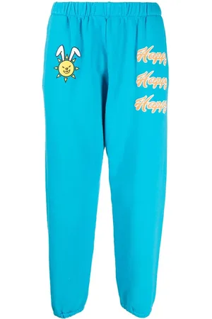Natasha Zinko Pantalon de jogging à imprimé Happy