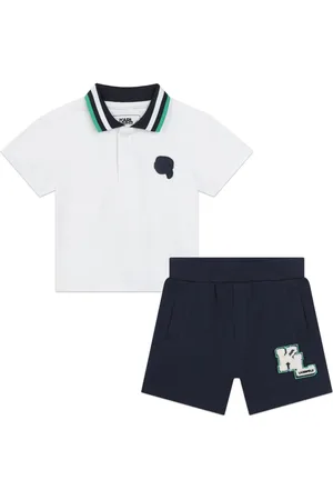 Karl Lagerfeld Ensemble short-polo à logo imprimé