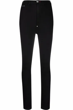 Philipp Plein Legging en jean à taille haute