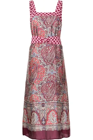 Lethicia Bronstein Robe mi-longue Oprah à motif cachemire
