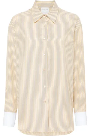 FORTE FORTE Chemise rayée à poignets contrastants