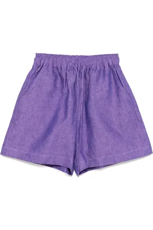 Bambah Short en lin à taille nouée