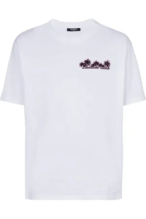 Balmain T-shirt en coton à imprimé Club