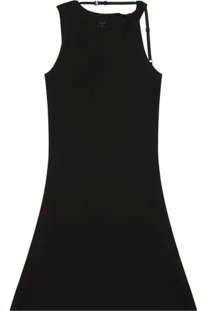 Courrèges Robe courte en jersey à bretelles