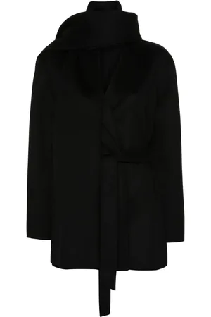 P.A.R.O.S.H. Manteau Leak à détail décharpe
