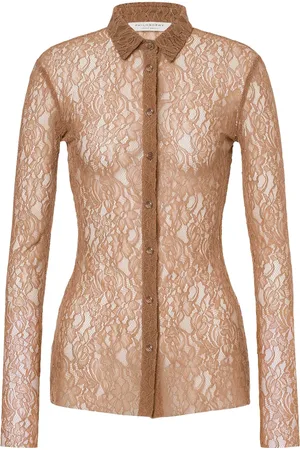 Serafini Chemise à fleurs en dentelle