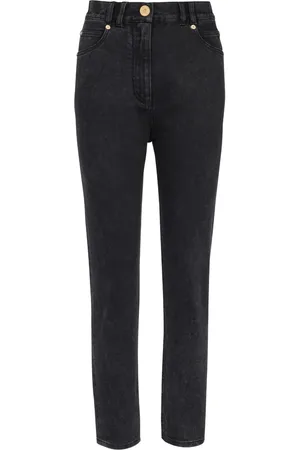 Balmain Jean slim à taille haute