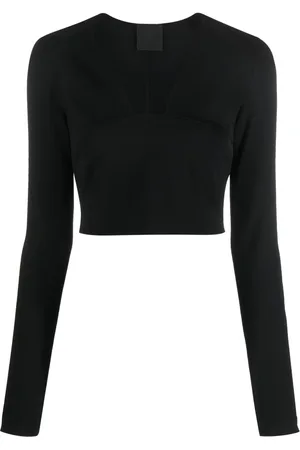 Givenchy Haut crop à encolure carrée