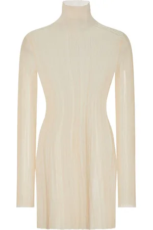 ROSETTA GETTY Robe transparente à design plissé