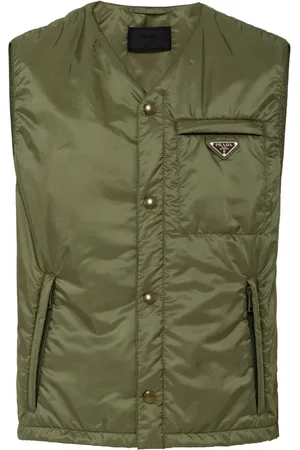 Prada Gilet à logo triangle