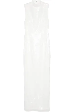 ROTATE Robe longue à détails de sequins