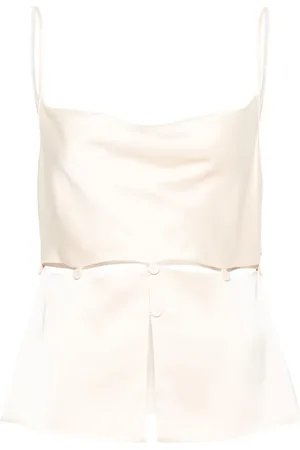 Nanushka Haut Silvine en satin