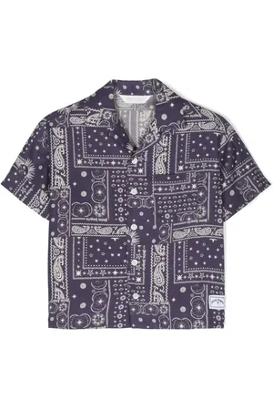 Palm Angels Chemise Astro Paisley à manches courtes