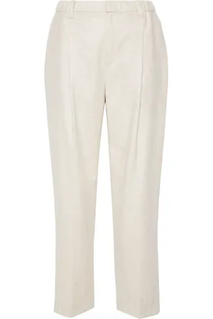 Brunello Cucinelli Pantalon à détail plissé