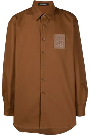 RAF SIMONS Chemise à patch logo