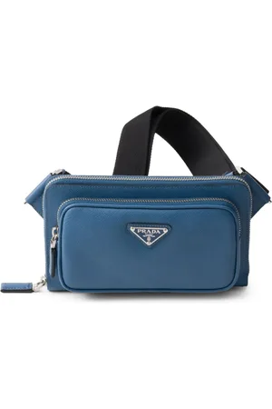 Prada Sac banane en cuir à logo triangle