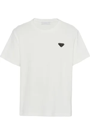 Prada T-shirt à logo triangle