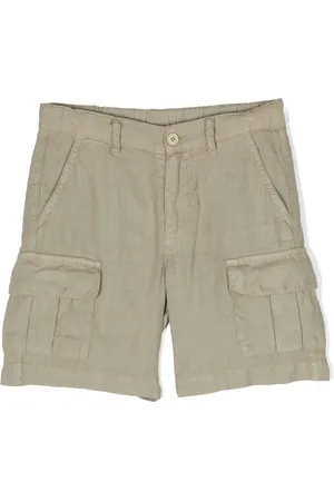 Aspesi Short en lin droit à poches cargo