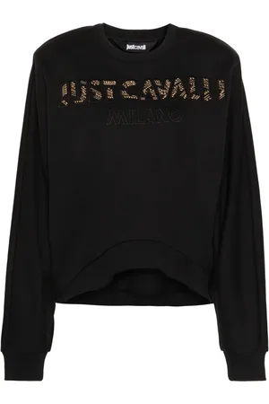Roberto Cavalli Sweat en coton à détails de clous