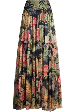 Etro Jupe longue à fleurs