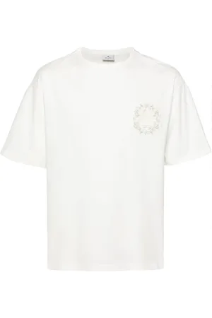 Etro T-shirt à logo Pegaso brodé en coton