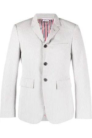 Thom Browne Blazer à rayures en seersucker