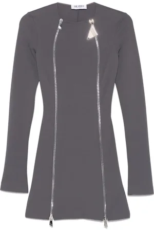 The Attico Robe courte à détails de zips