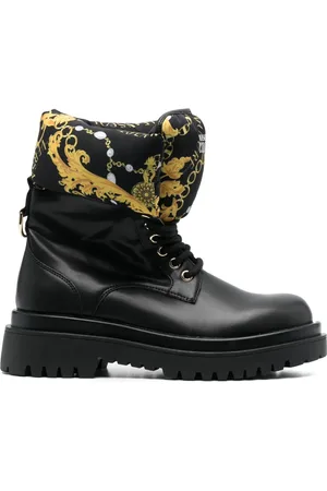 VERSACE Bottines à logo imprimé