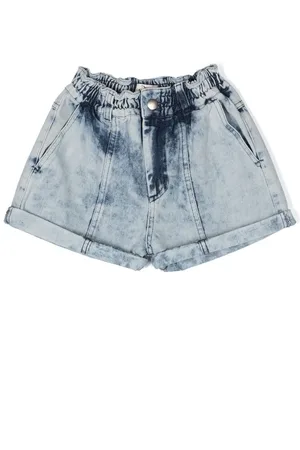 Le pandorine Short en jean à effet délavé